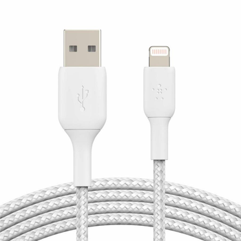 Дата кабель USB 2.0 AM to Lightning 2.0m BRAIDED Belkin (m455379)