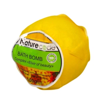 Бомбочка желтая для ванны "Elixir of Beauty" Nature Code 100 г