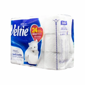 Туалетний папір Veltie Soft White 24 рулони 3 шари