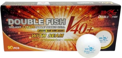 Набір м'ячів для настільного тенісу Double Fish 1 stars v40+ 10 шт (DF-V40W10)
