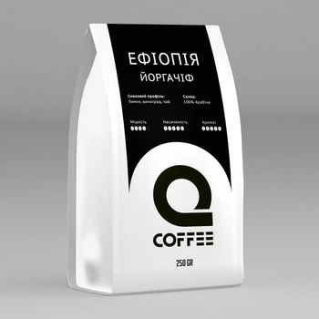 Кофе молотый Q Coffee Эфиопия Йоргачиф 250 г