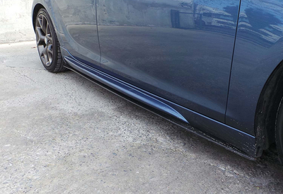 Бокові пороги DPT V-1 (чорний глянець) для Opel Astra J 2009-2015 рр