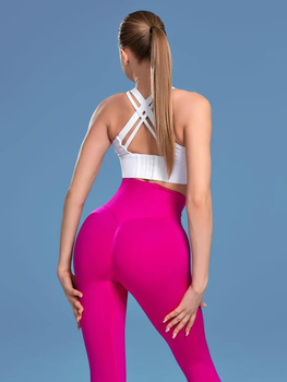 Лосины Push Up Пуш Ап Розовые Однотонные Спортивные S (L7004841)