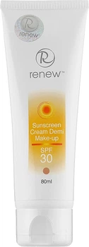 Сонцезахисний тональний крем-антиоксидант для обличчя SPF-30 - Renew Sunscreen Cream SPF-30 Demi Make-Up 80ml (949190-1207895-2)