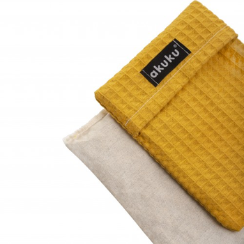 Грілка з вишневими кісточками 13x16 см, жовтий Akuku A0636