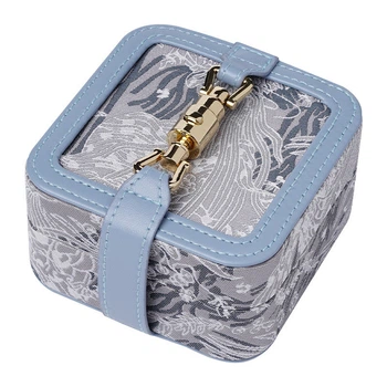 Скринька для прикрас Casegrace SP-01328 Blue ювелірних виробів портативна із замком
