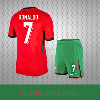 Дитяча футбольна форма Nike Ronaldo (Роналдо) збірна Португалії 2025, розмір 26 (зріст 140-150 см), червоно-зелена