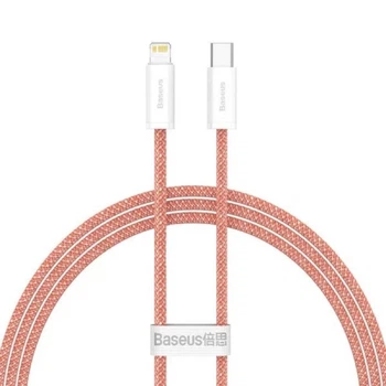 Кабель для iPhone на 2м. Type-C to Lightning Dynamic Series 20W Orange, Baseus для зарядки и передачи данных (CALD000107)