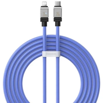 Кабель для Iphone 2м Type-C to Lightning CoolPlay 20W синій Baseus для зарядки і передачі даних (CAKW000103)