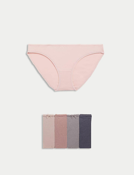 Набір жіночих трусиків Marks&Spencer бікіні bikinis 12(40) 5 шт nutmeg 0124