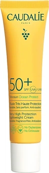 Легкий солнцезащитный крем для лица - Caudalie Vinosun Protect Very High Lightweight Cream SPF 50+ 40ml (1074995-130574)
