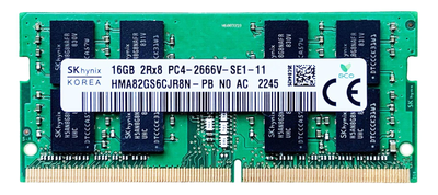 Оперативная память SK hynix SODIMM DDR4 16Gb 2Rx8 2666Mhz PC4-2666V-SE1-11 HMA82GS6CJR8N-PB