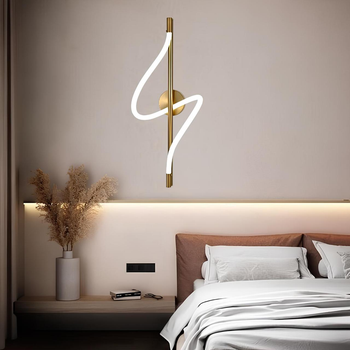 Современный настенный LED светильник 28W с изогнутым акриловым рассеивателем Svet SY-16098/610 CP