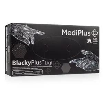 Нітрилові рукавички MediPlus BlackyPlus Light, розмір XL, чорні, 100 шт