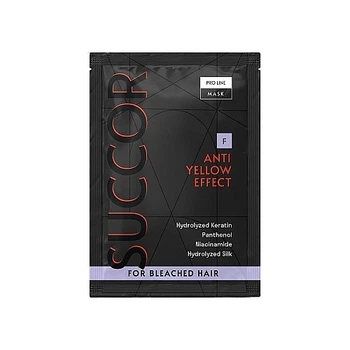 Маска від жовтизни для освітленого волосся (пробник) - Succor Anti Yellow Effect Mask 10ml (1433746-25639086)