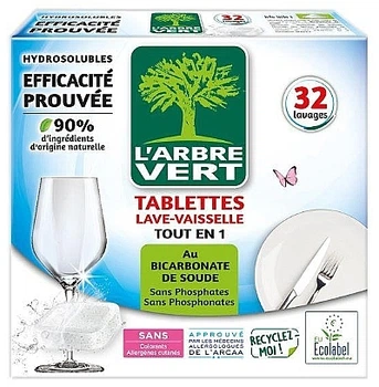 Таблетки для посудомоечных машин - L’Arbre Vert All In One 32шт (1032977-1368500-2)