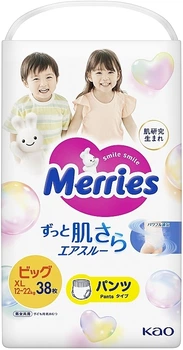 Трусики-подгузники размер XL, 12-22 кг, 38 шт. - Merries 38шт (1202201-390864798-2)