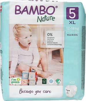 Эко-подгузники "Nature Pants", размер 5 (12-18 кг), 22 шт. - Bambo 22шт (923313-1232159-2)