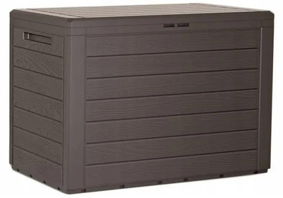 Ящик для зовнішнього зберігання 190 л Prosperplast Woodebox 78х43,8х55 см Коричневий