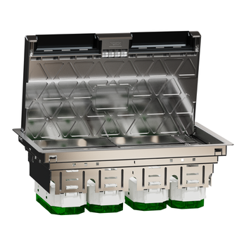 Підлоговий лючок Schneider Electric Unica System+ металевий 12 модулів (XL) (INS52127)