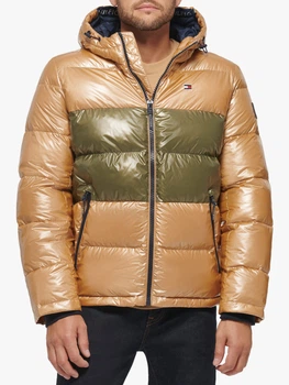 Куртка демисезонная с капюшоном мужская Tommy Hilfiger 562179279 XL Коричневая (1159824479)