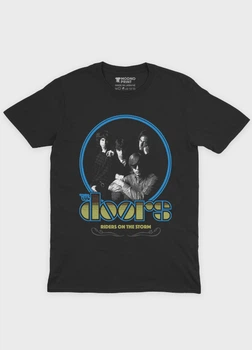 Жіноча футболка MODNO з рок принтом "The Doors" S Чорний (TS001-004-2-790-F-BL-F)