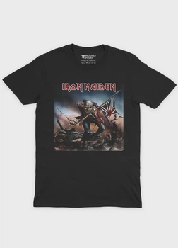 Чоловіча футболка MODNO з рок принтом "Iron Maiden" XL Чорний (TS001-004-2-643-F-BL-M)