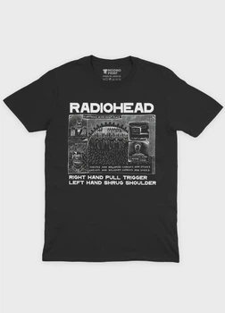 Чоловіча футболка MODNO з рок принтом "Radiohead" L Чорний (TS001-004-2-737-F-BL-M)