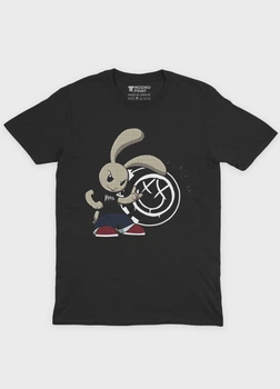Чоловіча футболка MODNO з рок принтом "Blink 182" L Чорний (TS001-004-2-560-F-BL-M)