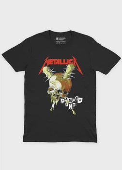 Чоловіча футболка MODNO з рок принтом "Metallica" XXL Чорний (TS001-004-2-699-F-BL-M)