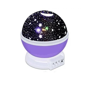 Ночник шар проектор звездного неба для детей Star Master Dream 4767 проектор звездного неба ночник для детской USB вращающийся детский светильник на батарейках Фиолетовый