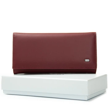 Женский кожаный кошелек dr.Bond Classic W501 бордовый