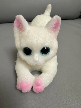 Таба Сквіш Котик білий Cat Squeeze Toy 14 см - антистрес ароматизований