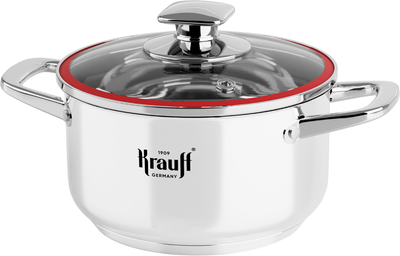 Кастрюля Krauff Smart Сhef со стеклянной крышкой 14 см 1.2 л (26-238-066)