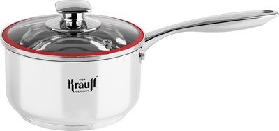 Ковш Krauff Prime Сhef со стеклянной крышкой 12 см 0.7 л (26-238-067)