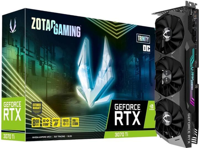 Видеокарта Zotac GAMING GeForce RTX 3070 Ti Trinity OC (ZT-A30710J-10P) (256bit) (1800/19000) (1 x HDMI, 3 x DisplayPort)