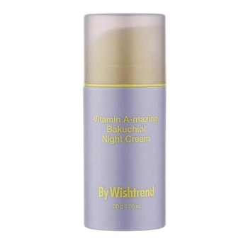 Нічний крем з ретиналем та бакучиолом By Wishtrend Vitamin A-mazing Bakuchiol Night Cream 30 g