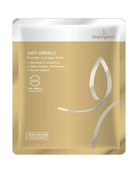 Омолоджуюча Гідрогелева Маска З Гіалуроновою Кислотою BeauuGreen Anti-Wrinkle Pullulan Hydrogel Mask 1 маска