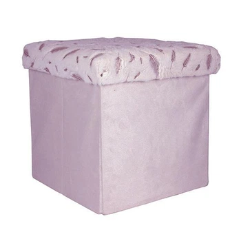 Тумба-пуф складной "Golden dots" 35*35*33см Home R33444 розовый