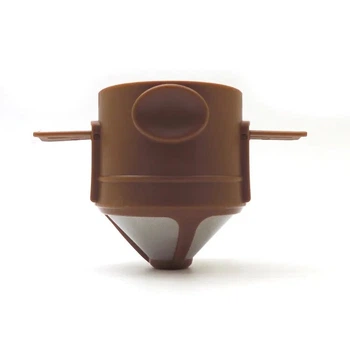 Пуровер/воронка/фільтр Semi Coffee Maker многоразовая, Brown для ручного заварювання кави