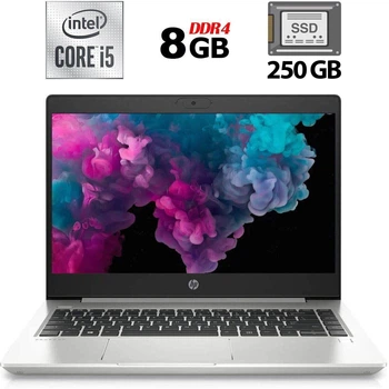 Ультрабук Б-класс HP ProBook 440 G7 / 14" (1920x1080) IPS / Intel Core i5-10210U (4 (8) ядра по 1.6 - 4.2 GHz) / 8 GB DDR4 / 250 GB SSD / Intel UHD Graphics / WebCam б/у