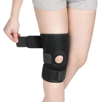 Фиксатор для коленной чашечки Knee Support Бандаж Черный