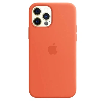 Чехол Silicone case для IPhone 12 Pro max Orange оранжевый