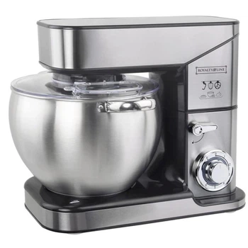 Планетарный миксер - тестомес Royalty Line RL-PKM-2500.472.10 Серебряный (Silver)