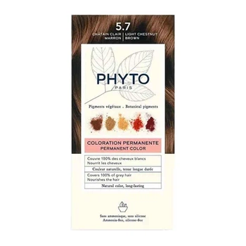 Безаміачна крем-фарба для волосся Phyto PhytoColor Coloration Permanente 5.7 Світлий шатен каштановий 112 мл