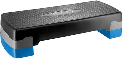 Степ-платформа 2-ступенчатая 4FIZJO 69 х 28 х 10-15 см Black/Blue (P-5907222931370)