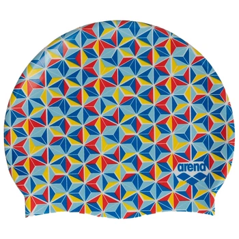 Шапка для плавания PRINT JR Arena 94171-236 зеленый, OSFM