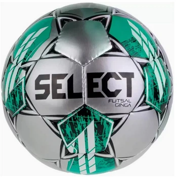 Мяч футзальный FUTSAL GINGA Select 385346-486 черный, зеленый № 5