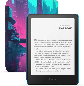 Электронная книга Amazon Kindle Paperwhite Kids 12th Gen. 16GB (2024) Black with Cyber City Cover