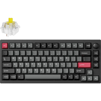 Клавиатура беспроводная Lemokey P1 Pro Keychron Super Banana Carbon Black (P1P-M4-UA)